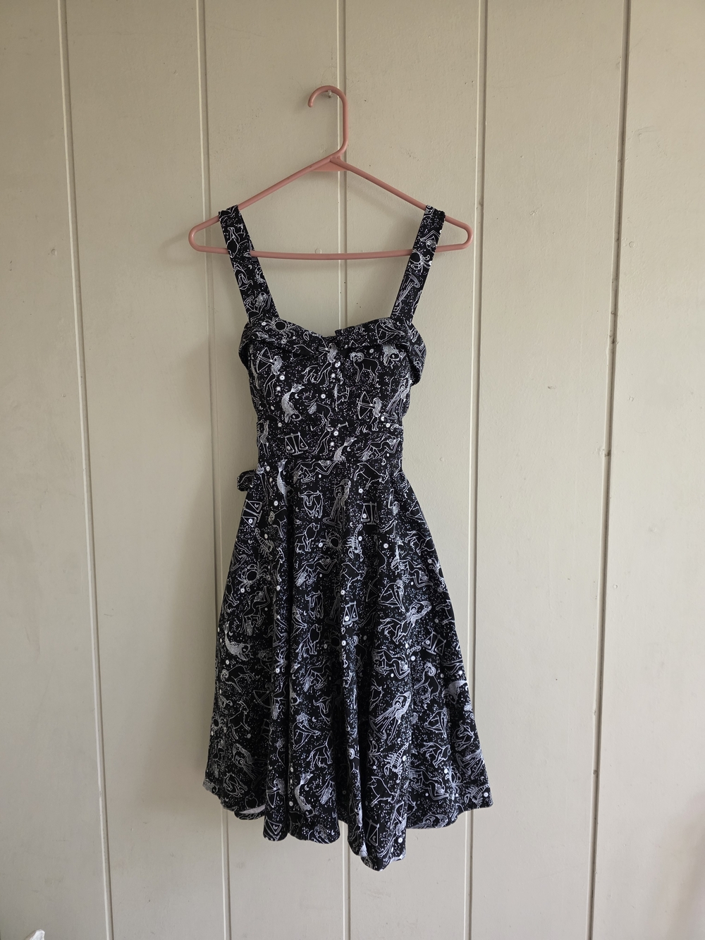 Eva Rose Fit Flare Dress Zodiac Constellation Astrology Whimsigoth Small